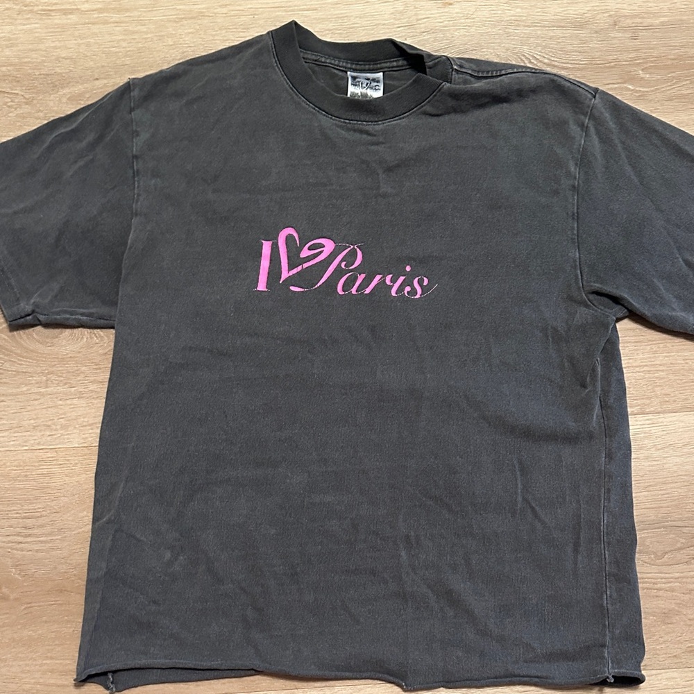 Black 'I Love Paris' Tee
